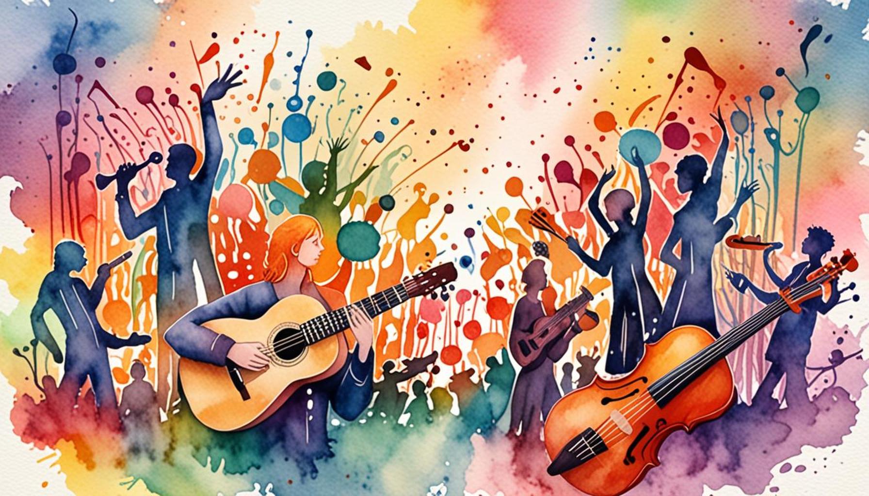 The influence of social networks on the formation of musical communities and the sharing of creative experiences